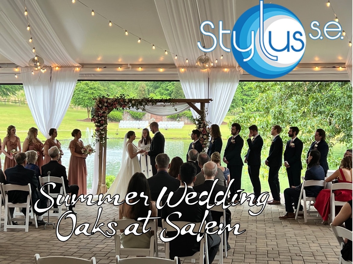 Stylus SE -Summer Wedding - DJ Photo Booth and Lighting - Oaks at Salem in Apex, NC