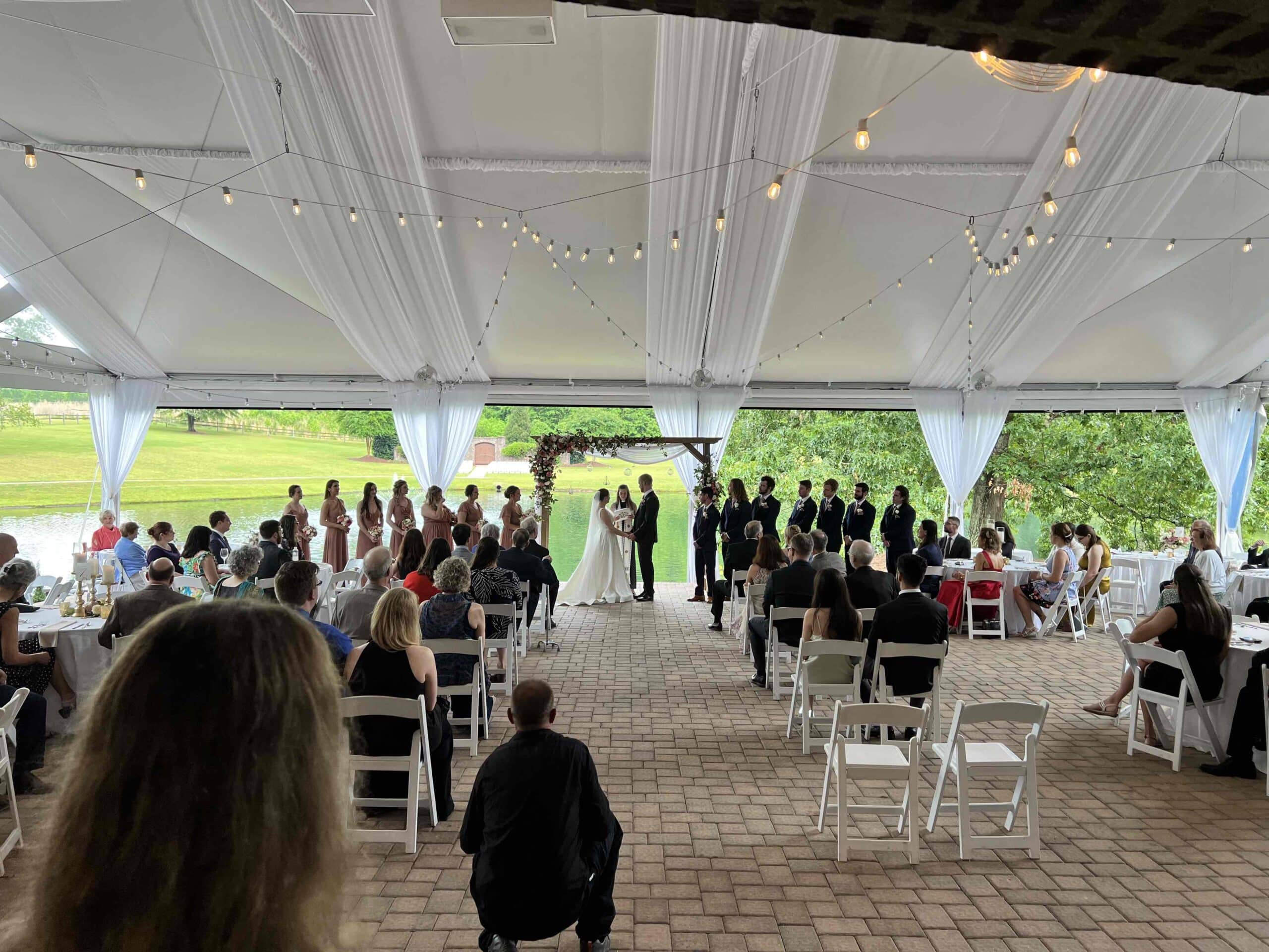 Summer_Wedding_-_Summer_Wedding_DJ_Ceremony_Cocktail_Reception_Photo_Booth_and_lighting_-_Oaks_at_Salem_in_Apex_NC_Ceremony_2 - Stylus Weddings Stylus SE -Summer Wedding - DJ Photo Booth and Lighting - Oaks at Salem in Apex, NC