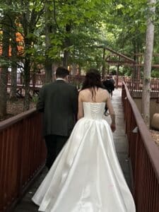 Multicultural Wedding DJ at the Barn at Valhalla Chapel Hill North Carolina - Walking from the Barn to the Lodge Raleigh Wedding DJ