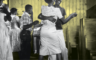 Historic dancers and visitors enjoying nightlife at Seabreeze, a Black resort community near Wilmington and Carolina Beach, North Carolina